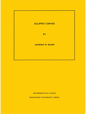 cover image of Elliptic Curves. (MN-40), Volume 40